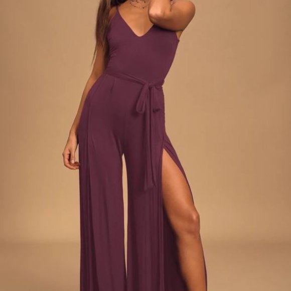 plum purple jumpsuit